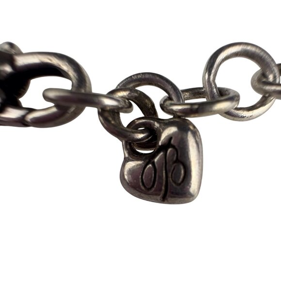 Pj Sterling Womens Multicolor Gemstone Charm Bracelet Adjustable 6 Inches - Picture 2 of 4